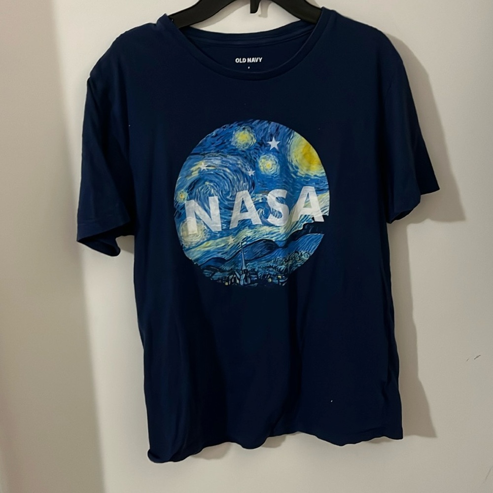Navy Blue NASA Van Gogh T-Shirt Old Navy